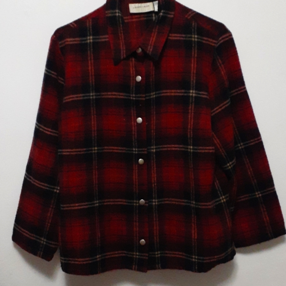 Lemon Grass Plaid Jacket Size Large